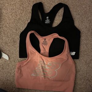 New Balance Black and Pink Sports Bras